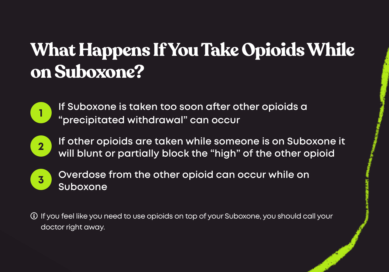 What Happens If You Take Opioids While On Suboxone Bicycle Health